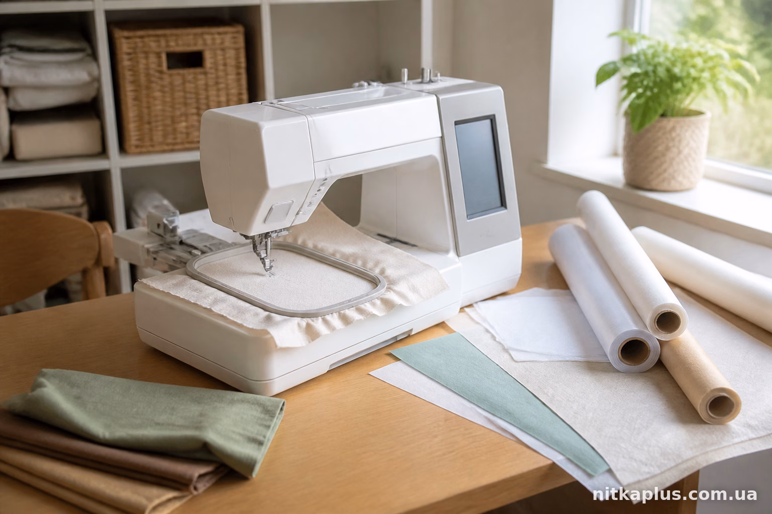 Janome Memory Craft 550E: як вибрати стабілізатор для тканини