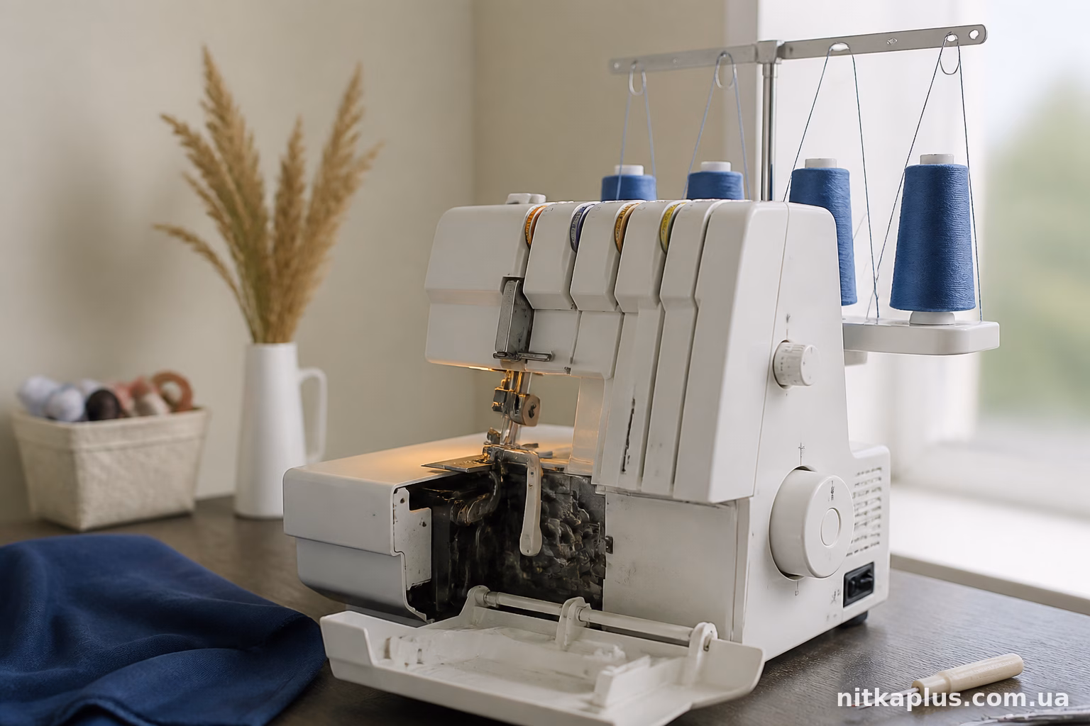 Janome MyLock 210D: як правильно заправити нитки