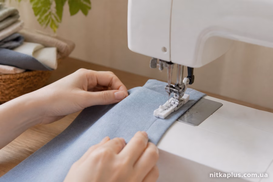 Покроковий процес шиття петлі